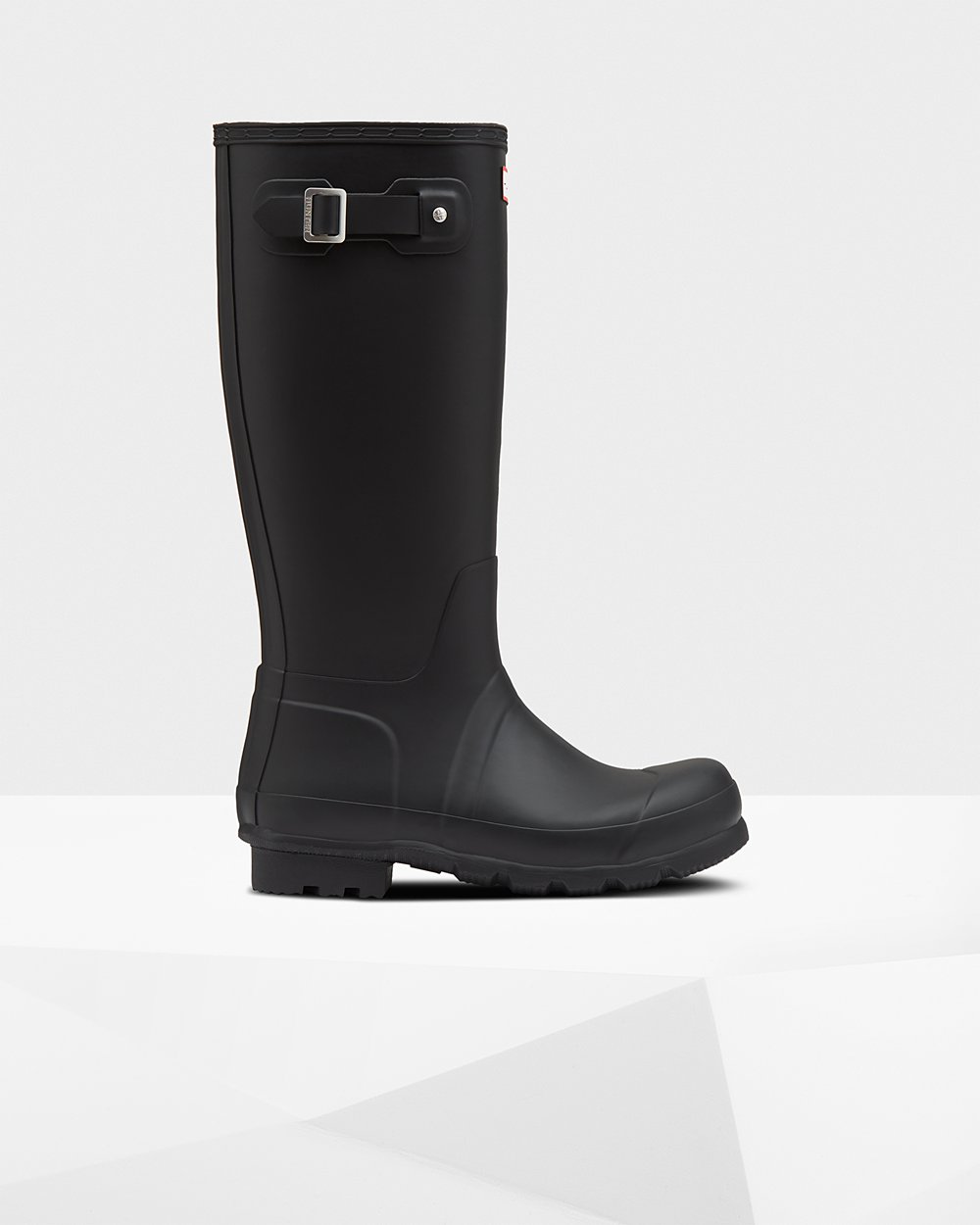 Mens Tall Rain Boots - Hunter Original Insulated (25YABLNJD) - Black